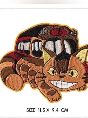 Cat Bus Totoro Studio Ghibli Patch Applique New Without Tag
